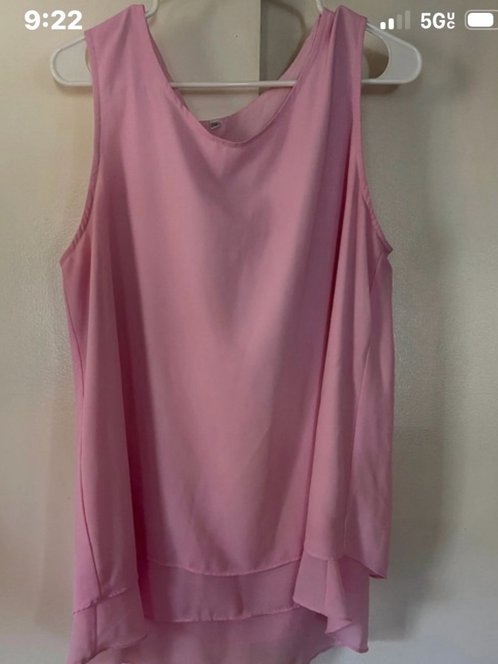 Light Pink Layered Sleeveless Camisole